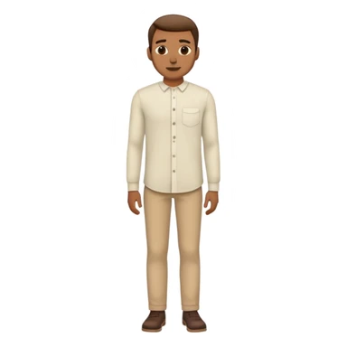 man standing full body long sleeve shirt sticker