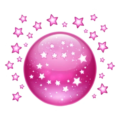 Pink sparkles sticker