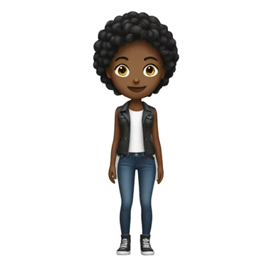 Designer girl sticker