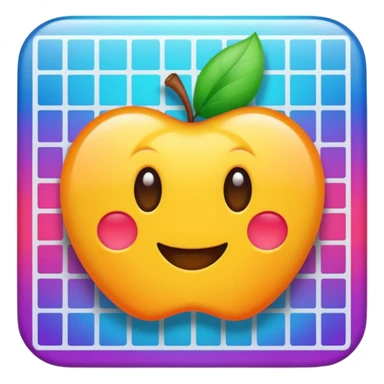 overlapping images, one realistic and one digital grid sticker