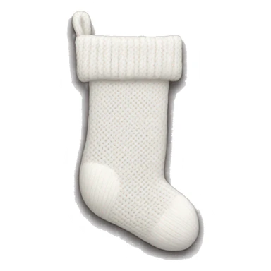 White knit stocking  sticker
