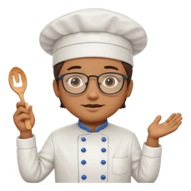 chef de cuisine, wearing glasses sticker