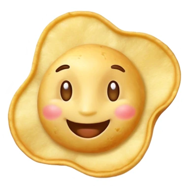 happy potato chip smiling joyfully sticker