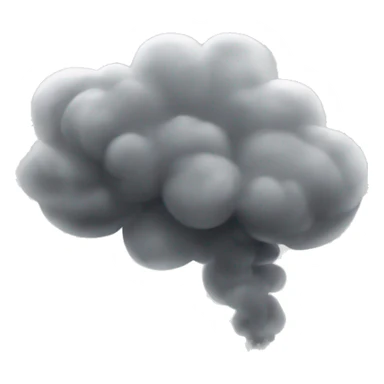 Wispy grey smoke  sticker