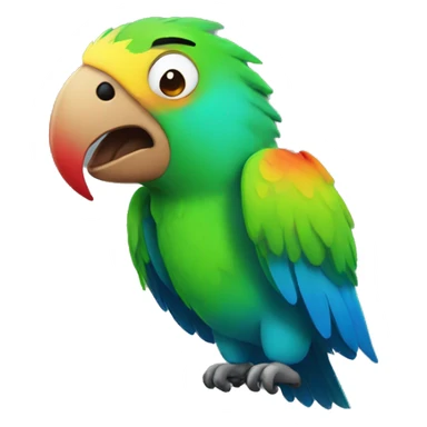 parrot bouncing head sticker