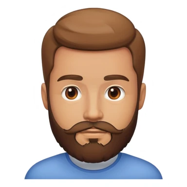 realistic male portrait with beard sticker