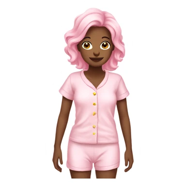 soft pink cute pajamas sticker