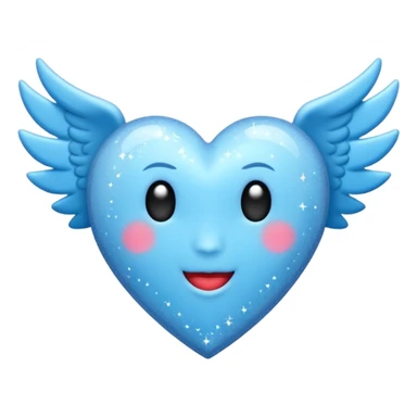Emojis celestes de Disney: corazón, hada, glitter sticker
