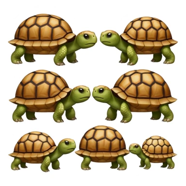 Tortoises in confusion sticker