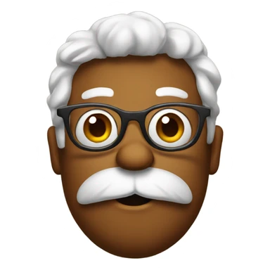 Poo with glasses  sticker