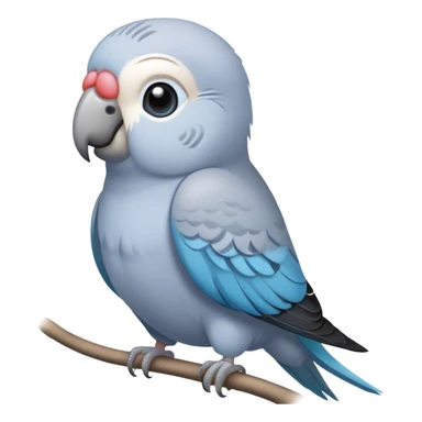 Grey parakeet sticker