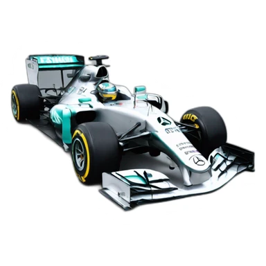F1 car mercedes sticker