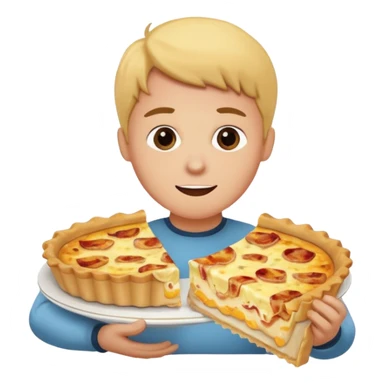 Eating quiche Lorraine sticker