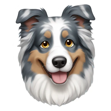Blue merle bordercollie sticker