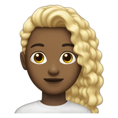 joven piel blanca pelo rubio con gato negro sticker