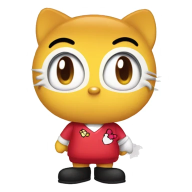 Piolin and hello kitty sticker