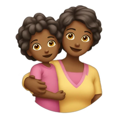 Maman avec son enfant sticker