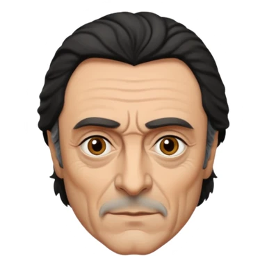 Ian McShane with grey eyes sticker