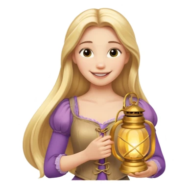 rapunzel lantern emoji sticker