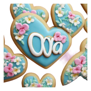 Cookie heart with ohana sticker