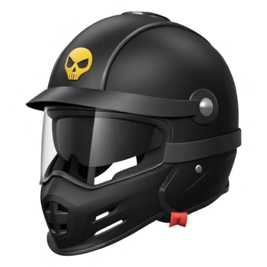 Rider helmet black matte at the back theres ribbon attached for female rider it is a full face only do not include the lady sticker