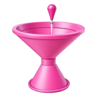 pink 3d ai search funnel sticker