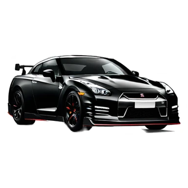 Nissan gtr r 35 black sticker