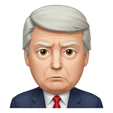 Donald Trump cross face sticker