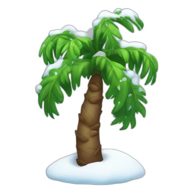 palm in the snow sticker