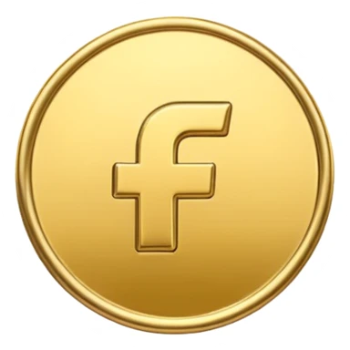 Symbole de currency en or en forme de lettre F précise, seul, 3D, brillant, style emoji simple et lisible sur fond uni. pas une autre lettre

Fcoins fais un K sticker