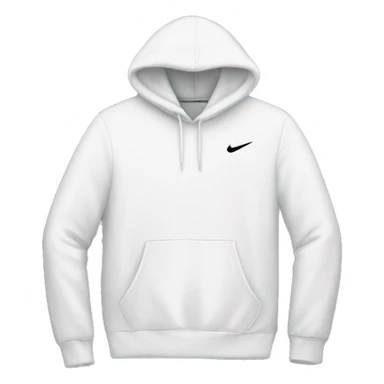 white nike hoodie no person sticker
