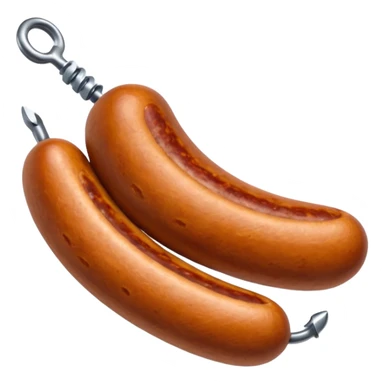 sausage with a screw inside sticker