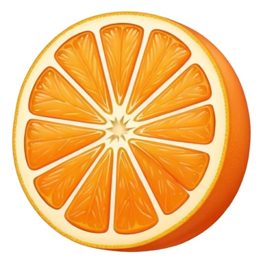 pastel orange slice sticker