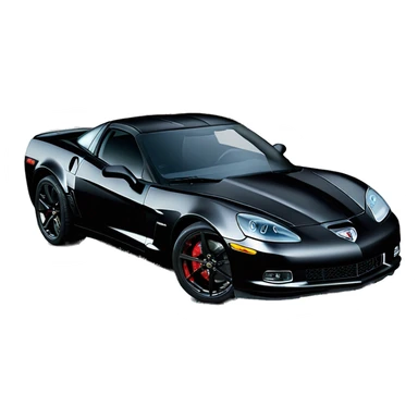 2008 corvette z06 black sticker