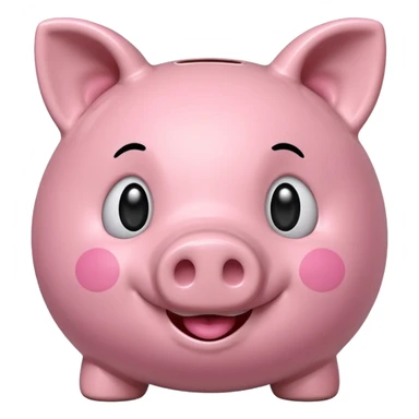 Cute piggy bank  sticker