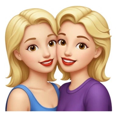 Kissing lesbian sticker