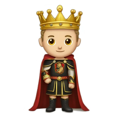 Jonathan Toews as a king with a royal robe on sticker