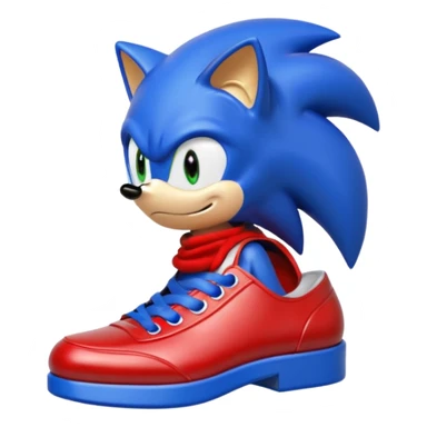 los zapatatos rojos de sonic sticker