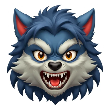 girl werewolf sticker