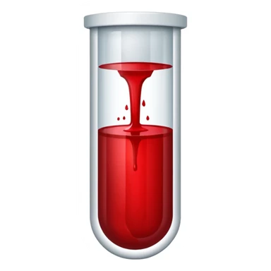 tubo de sangue quase vazio sticker