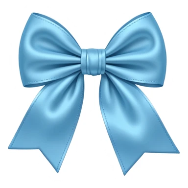 Light blue colour bow sticker