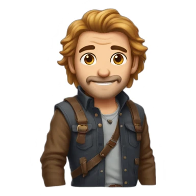 Leon con cara de raton y patas de tejon sticker