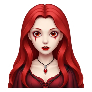 red women Vampire sticker