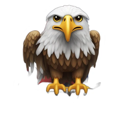 EAGLE ON A UNION JACK sticker
