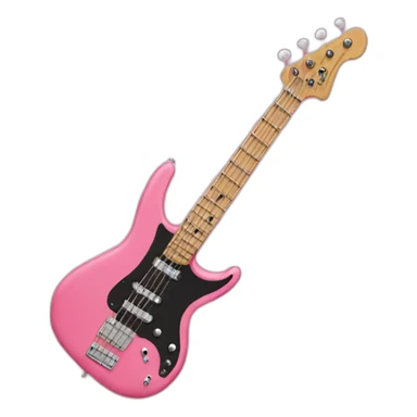 fingers-play-bassguitar-pink sticker