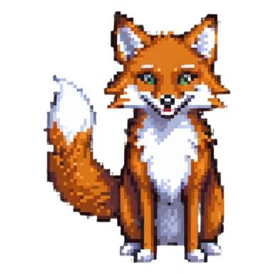 crazy fox sticker