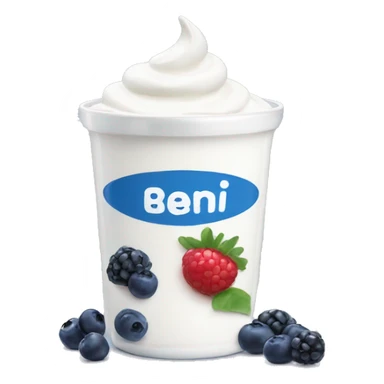 Yoghurt with blueberrys sticker