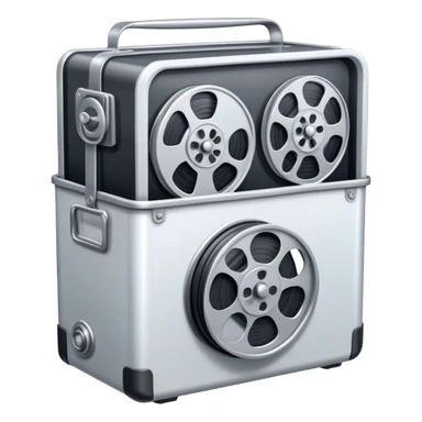 movie, Film reel in  cold box sticker
