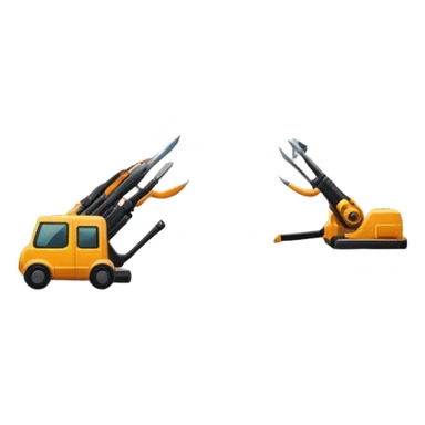 a warehouse with weapons sticker