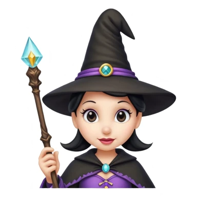 
Minnie mouse as a witch cartoon -style/cute and transparent for a sticker sticker